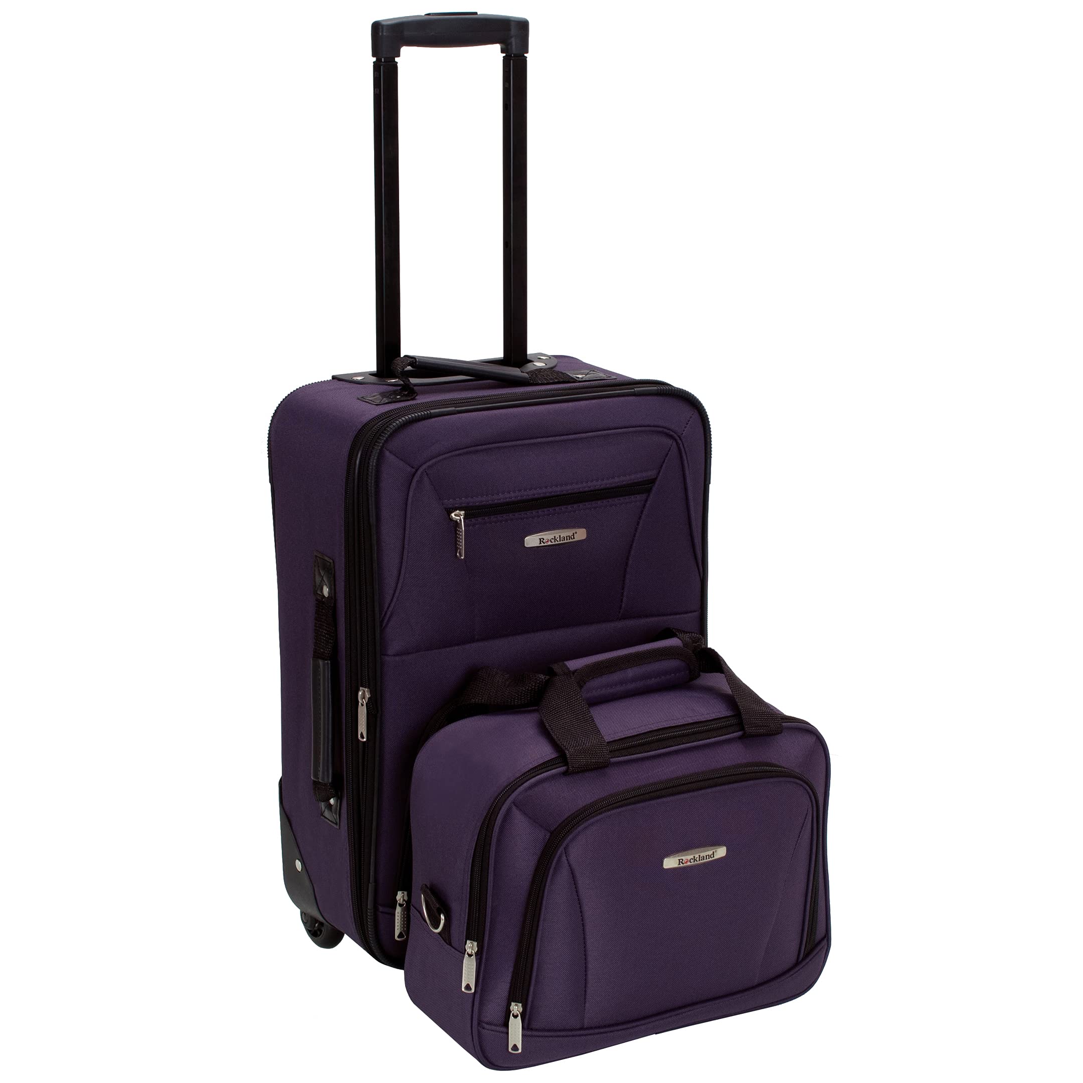 Rockland Expandable Dot Luggage Set - 2 Piece -  by Handbags Specialist Headquarter | Available at Handbags Specialist Headquarter