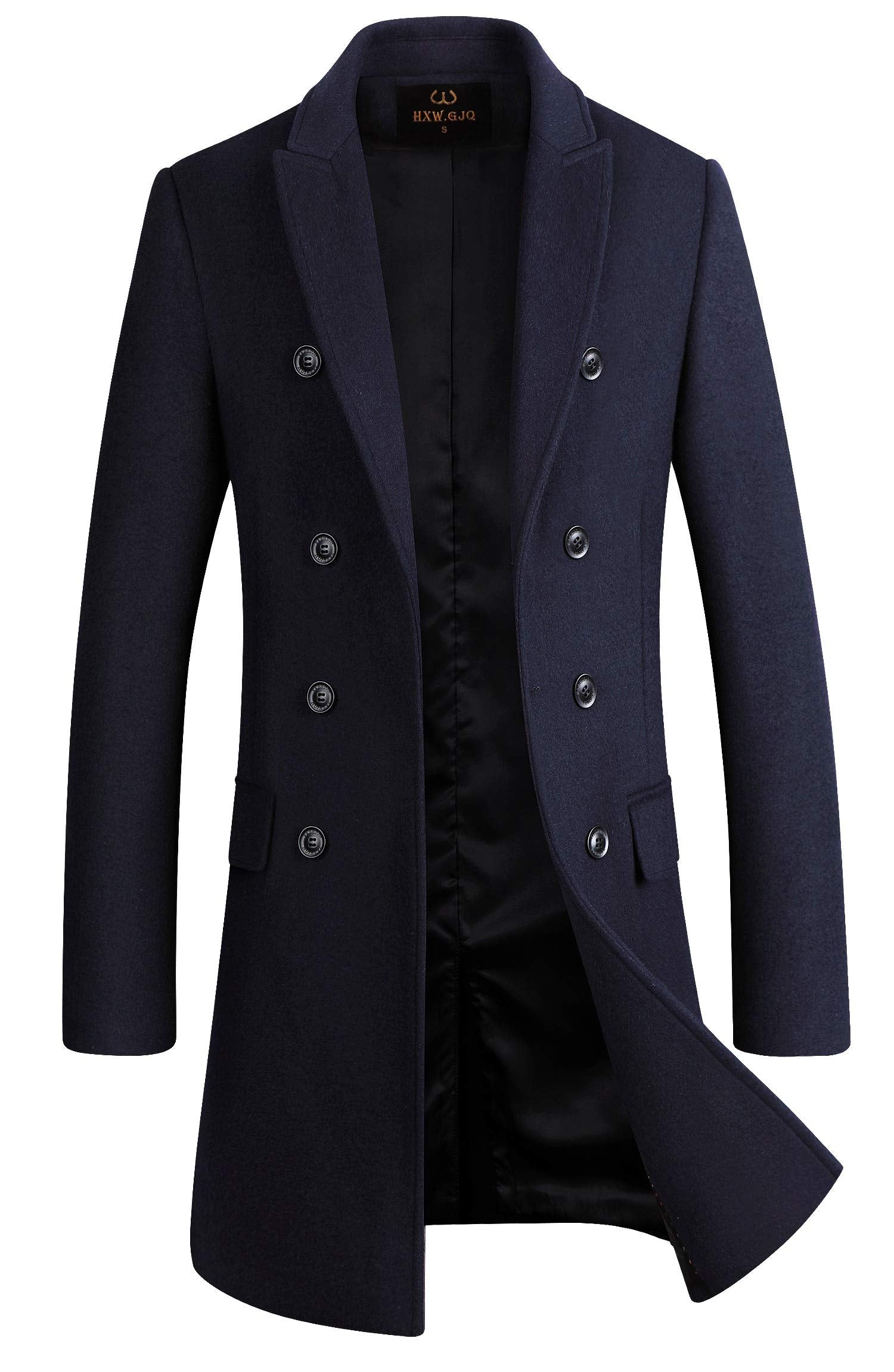 Men's Premium Wool Blend Double Breasted Coat