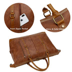 BAOSHA Vegan Leather Oversized Duffel Bag