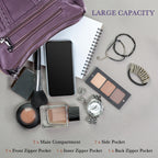 ELDA Chic Crossbody: Soft PU Leather Multi-Pocket Bag - Handbags by Handbags Specialist Headquarter | Available at Handbags Specialist Headquarter