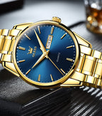 EclipseTime: Luminous Men's Luxury Chrono Watch