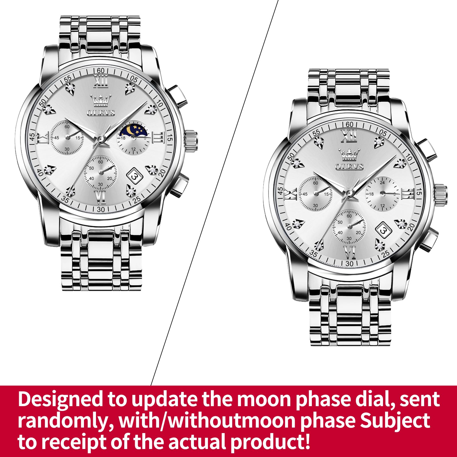 EclipseTime: Luminous Men's Luxury Chrono Watch