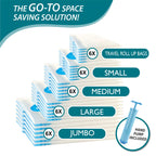 CozyVac Travel Bags with Pump - 6 Pack Space Savers -  by Handbags Specialist Headquarter | Available at Handbags Specialist Headquarter