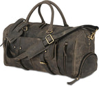 Leather Travel Duffle Bag Cabin Friendly Carry-On
