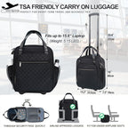 EMPSIGN 16 Wheeled Underseat Travel Bag -  by Handbags Specialist Headquarter | Available at Handbags Specialist Headquarter
