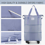VoyagePro Expandable Wheeled Duffle Bag -  by Handbags Specialist Headquarter | Available at Handbags Specialist Headquarter