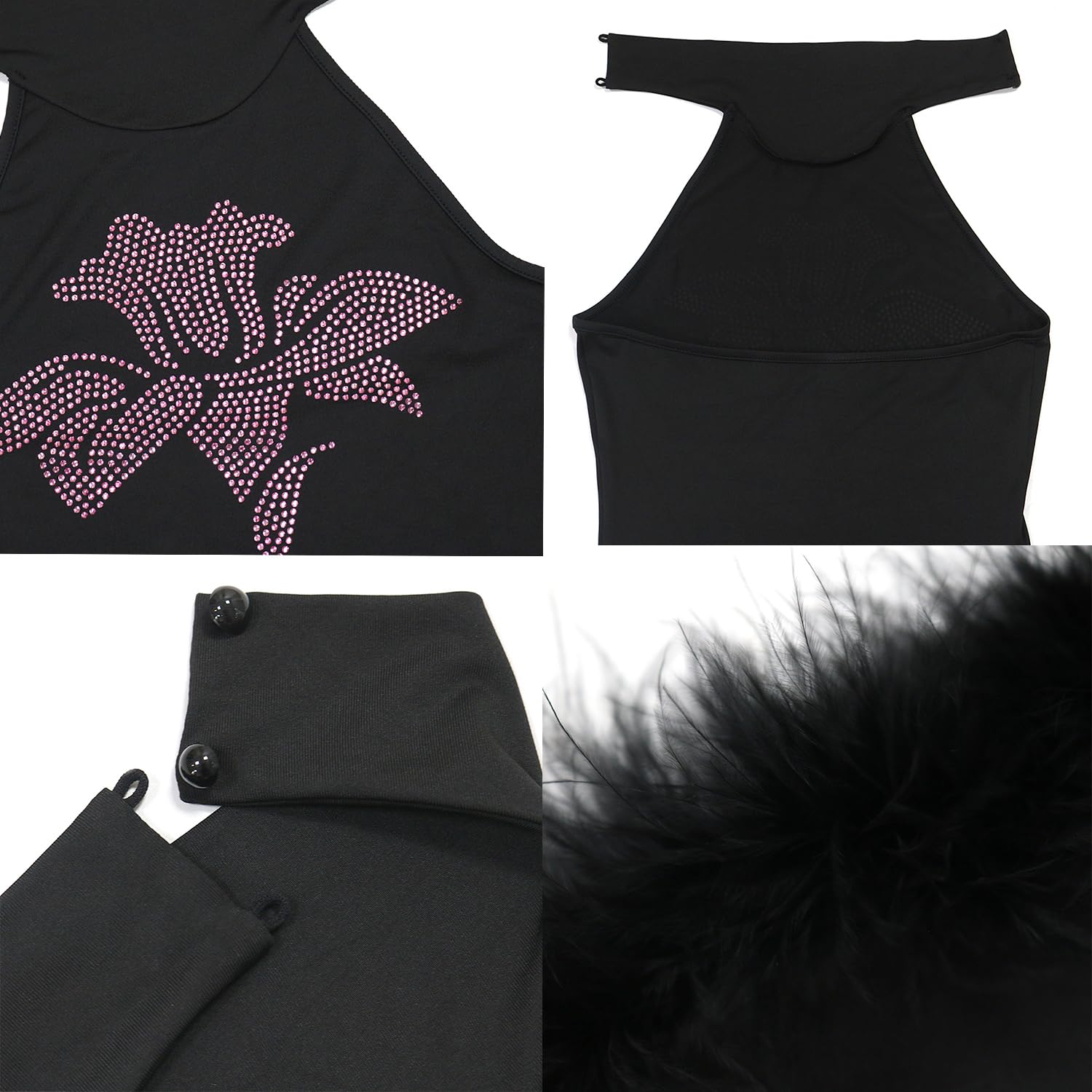 Women's Diamond Long Sleeve Party Club Dress
