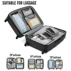 Veken Travel Cubes - 8 Piece Set - Luggage Travel Bags by Handbags Specialist Headquarter | Available at Handbags Specialist Headquarter