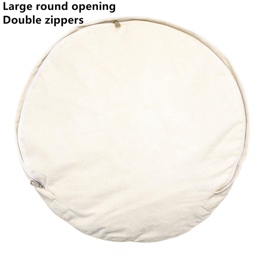 VersaPouf: Unstuffed Ottoman & Foot Rest Cover - Decor by Handbags Specialist Headquarter | Available at Handbags Specialist Headquarter