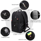 SHRRADOO 50L USB Travel Laptop Backpack - Airline Approved - Backpack Bags by Handbags Specialist Headquarter | Available at Handbags Specialist Headquarter