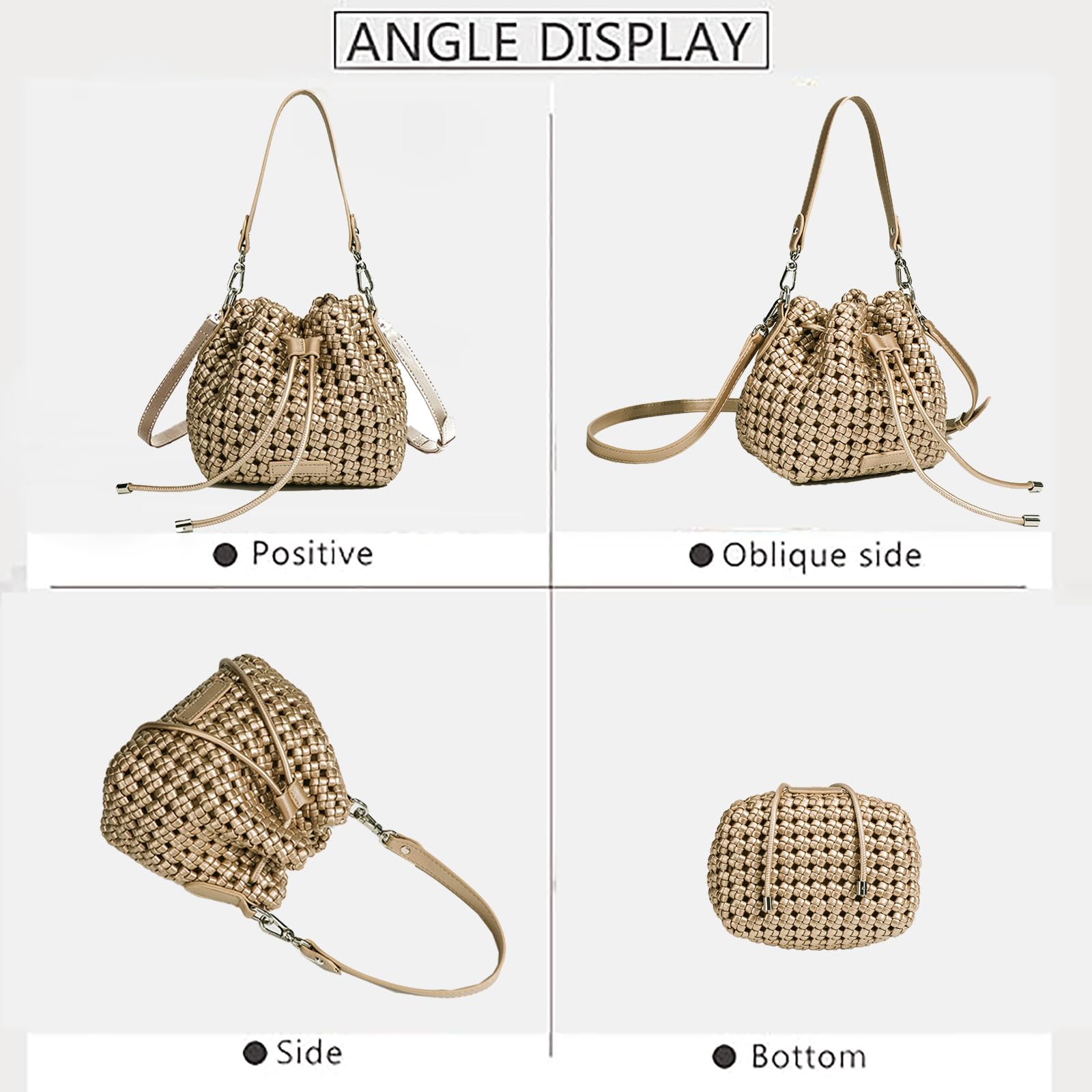 Hollow Bucket Tote Bag -  by Handbags Specialist Headquarter | Available at Handbags Specialist Headquarter