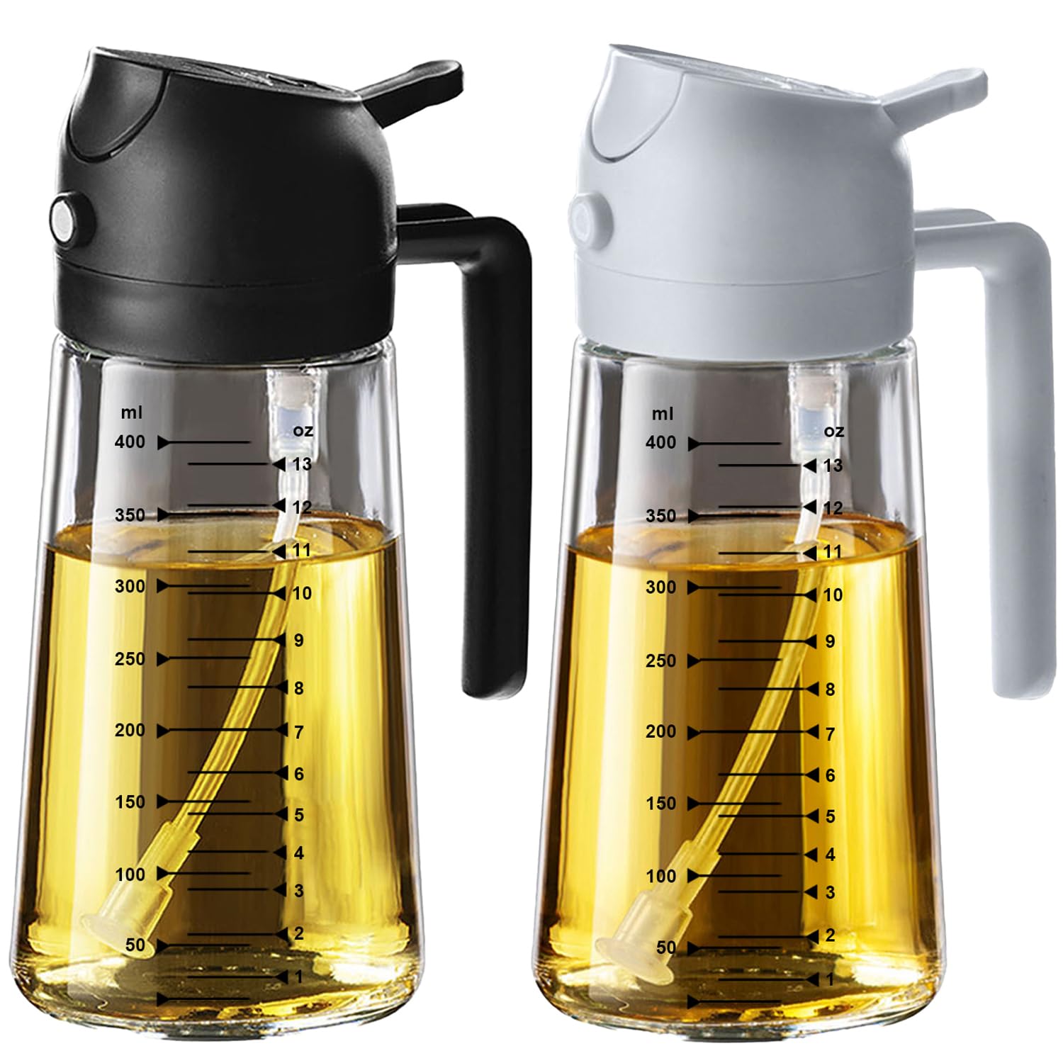 SprayMaster Duo: 16oz Olive Oil Dispenser - Black -  by Handbags Specialist Headquarter | Available at Handbags Specialist Headquarter