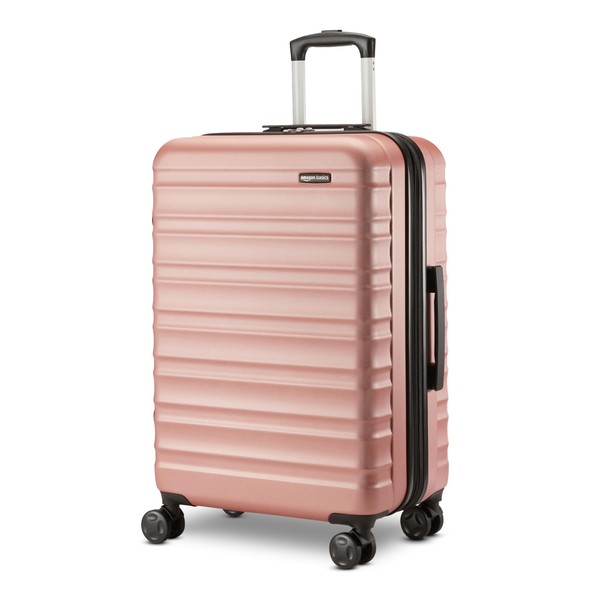 Rose Gold Hardside Carry-On - Luggage Travel Bags by Handbags Specialist Headquarter | Available at Handbags Specialist Headquarter