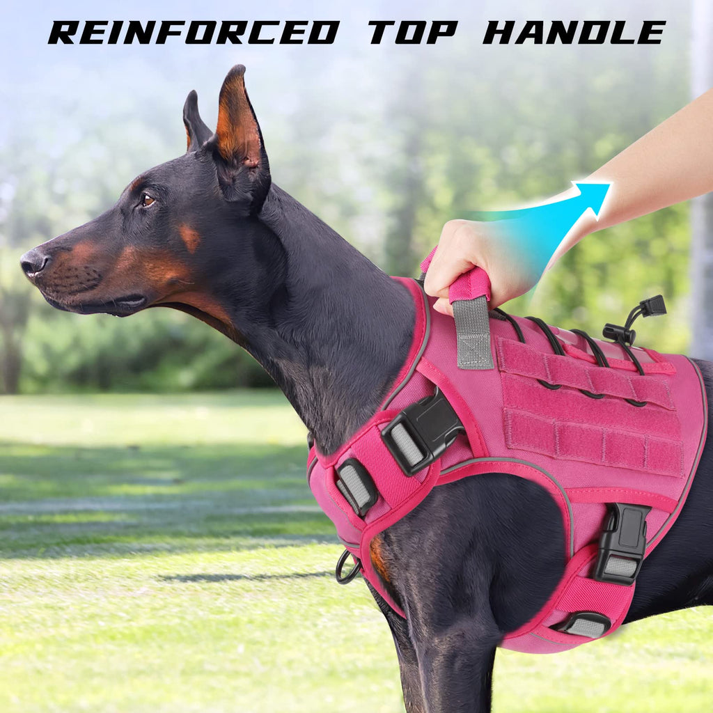 GuardianGrip Tactical Dog Vest - Large, Reflective, Green -  by Handbags Specialist Headquarter | Available at Handbags Specialist Headquarter
