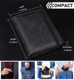 HerriaT RFID Leather Passport Wallet - Gray -  by Handbags Specialist Headquarter | Available at Handbags Specialist Headquarter