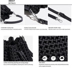 Hollow Bucket Tote Bag -  by Handbags Specialist Headquarter | Available at Handbags Specialist Headquarter