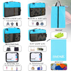 BAGAIL Travel Cubes: 8/9 Set Packing Organizers -  by Handbags Specialist Headquarter | Available at Handbags Specialist Headquarter