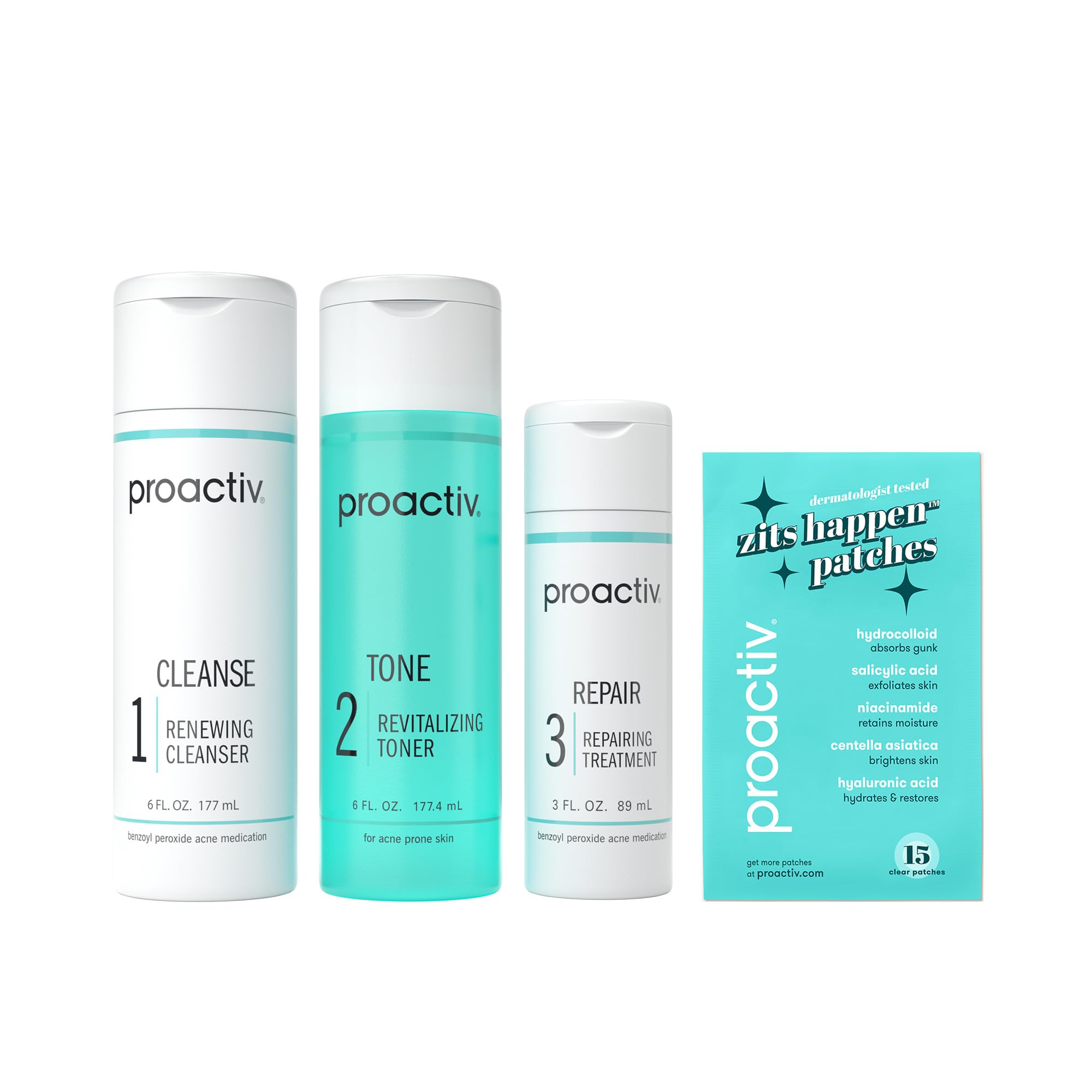 Proactiv 3 Step Acne Treatment Kit + Patches