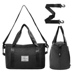 Pink Expandable Travel Duffel with Wet Pocket -  by Handbags Specialist Headquarter | Available at Handbags Specialist Headquarter