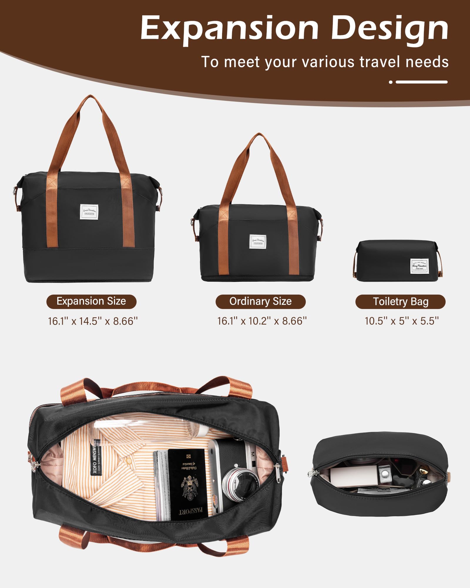 VoyagePro 6-Piece Hardshell Luggage Set - Luggage Travel Bags by Handbags Specialist Headquarter | Available at Handbags Specialist Headquarter