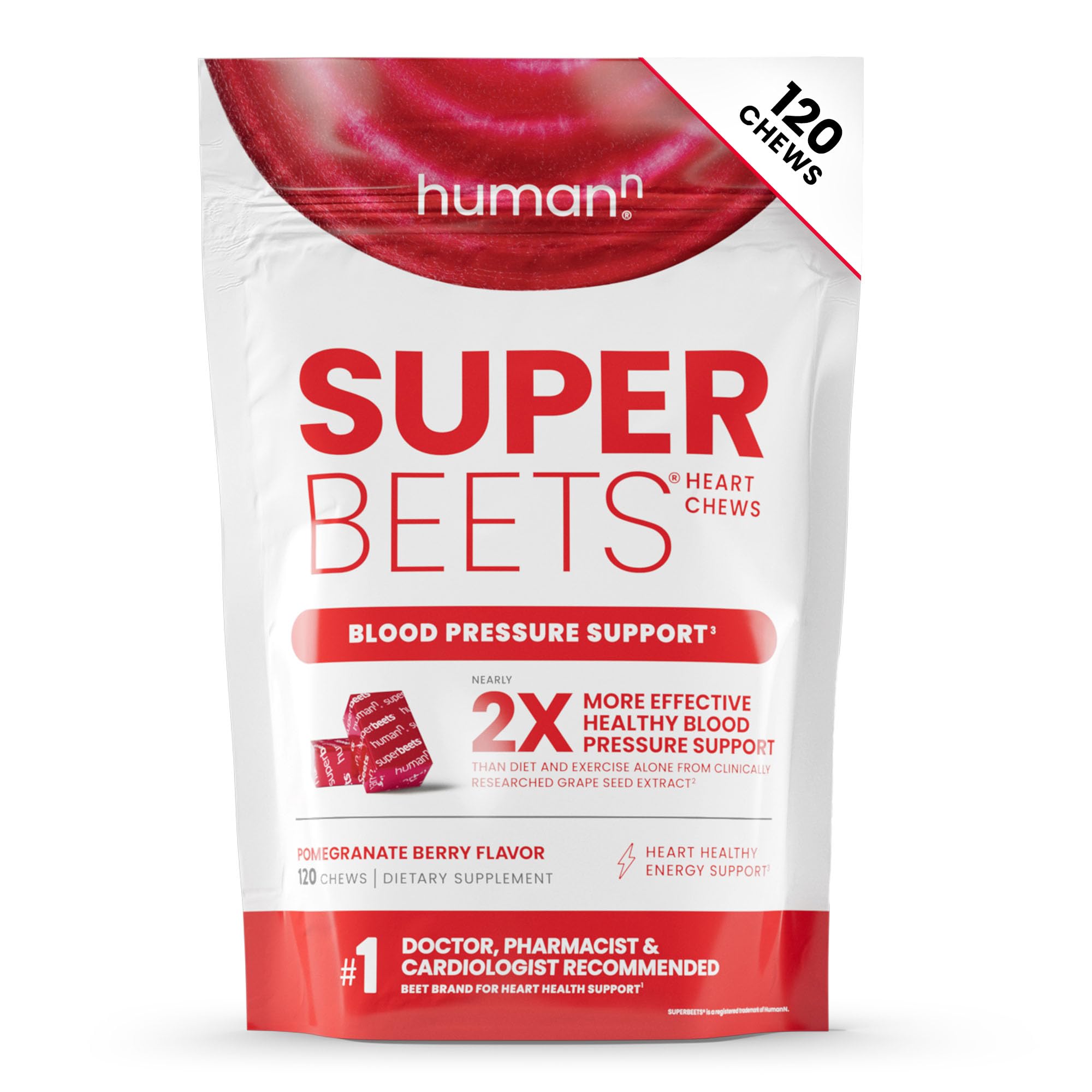 SuperBeets Heart Chews: Pomegranate Berry Boost - Health Care by Handbags Specialist Headquarter | Available at Handbags Specialist Headquarter