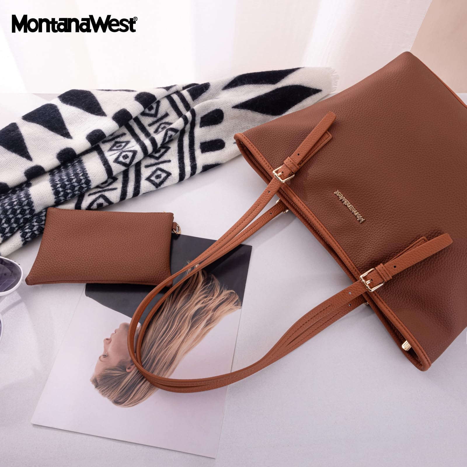 Montana Charm: Vegan Leather Tote & Shoulder Bag