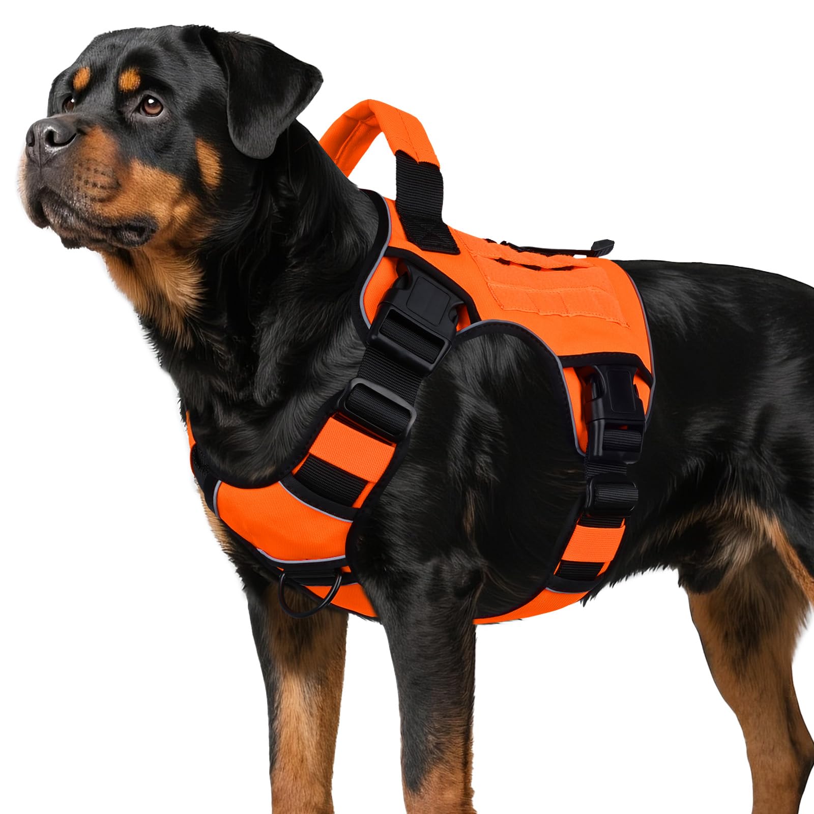 GuardianGrip Tactical Dog Vest - Large, Reflective, Green -  by Handbags Specialist Headquarter | Available at Handbags Specialist Headquarter