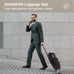 SHOWKOO Armygreen 3-Piece Expandable Luggage Set - Luggage Travel Bags by Handbags Specialist Headquarter | Available at Handbags Specialist Headquarter