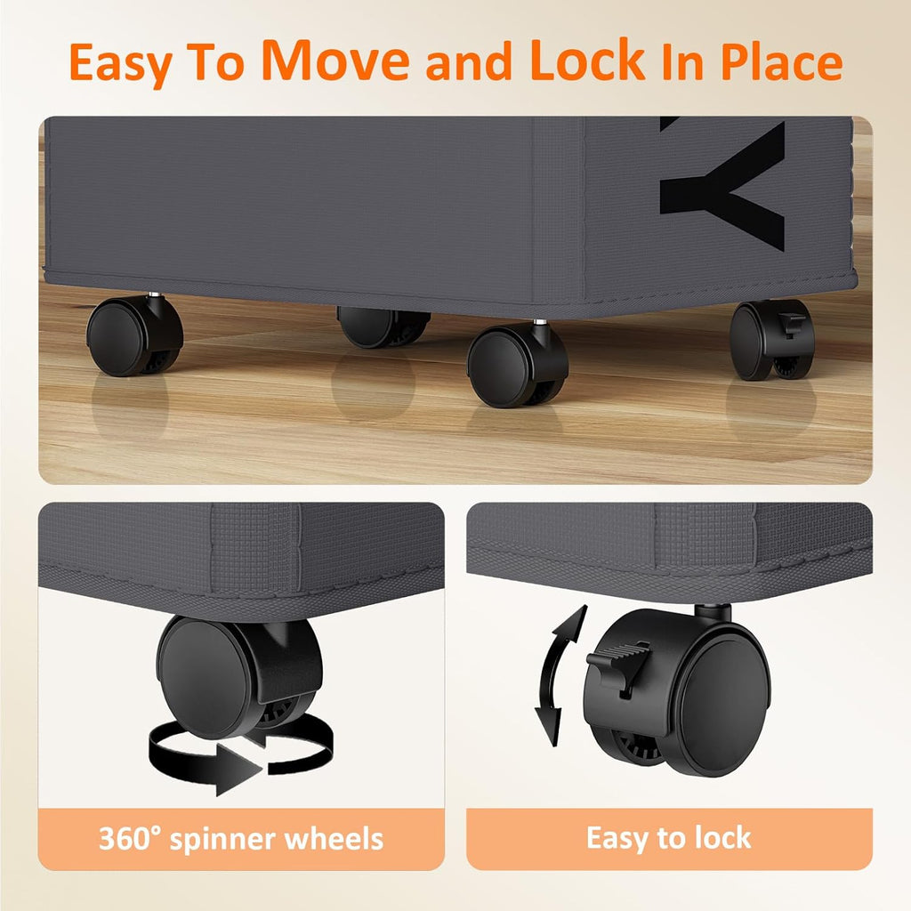 RollAway 90L Laundry Basket with Removable Bag - Laundry Baskets by Handbags Specialist Headquarter | Available at Handbags Specialist Headquarter