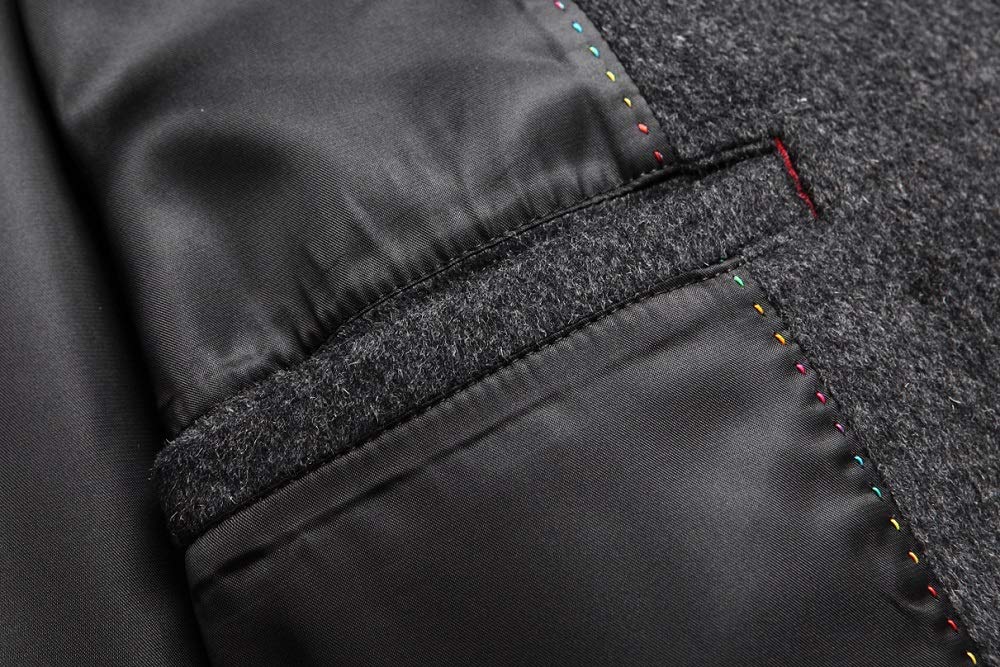 Men's Premium Wool Blend Double Breasted Coat
