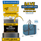 Narwey Air Duffle 22x14x9 - Luggage Travel Bags by Handbags Specialist Headquarter | Available at Handbags Specialist Headquarter