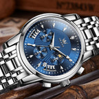 EclipseTime: Luminous Men's Luxury Chrono Watch