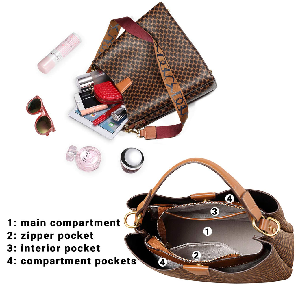 Women's Vintage Leather Satchel Handbag