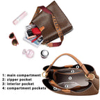 Women's Vintage Leather Satchel Handbag
