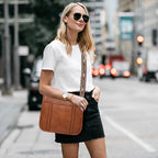 AUYOCO Chic Vegan Leather Crossbody Bag with Strap -  by Handbags Specialist Headquarter | Available at Handbags Specialist Headquarter