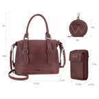 Wrangler Women's Trio: Satchel, Phone Bag & Coin Purse