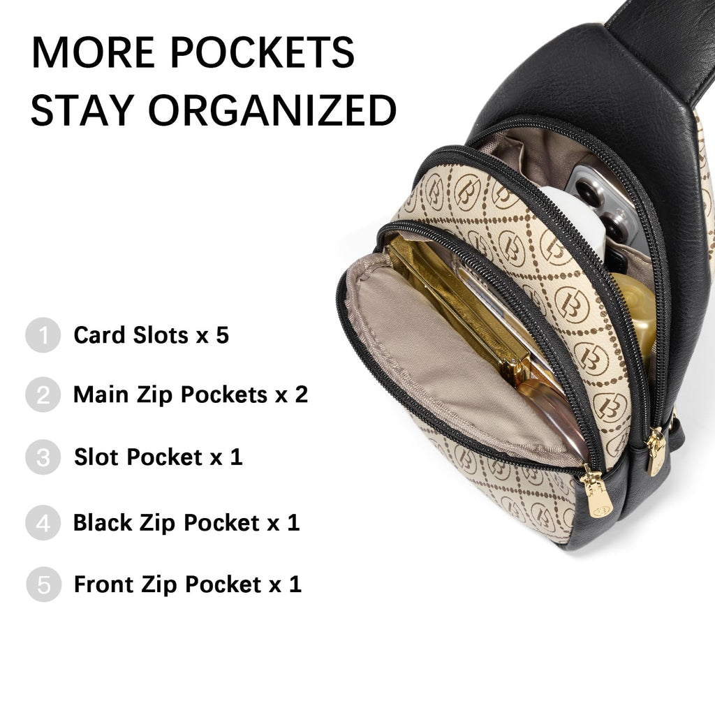 BOSTANTEN Chic Leather Crossbody Sling Bag -  by Handbags Specialist Headquarter | Available at Handbags Specialist Headquarter