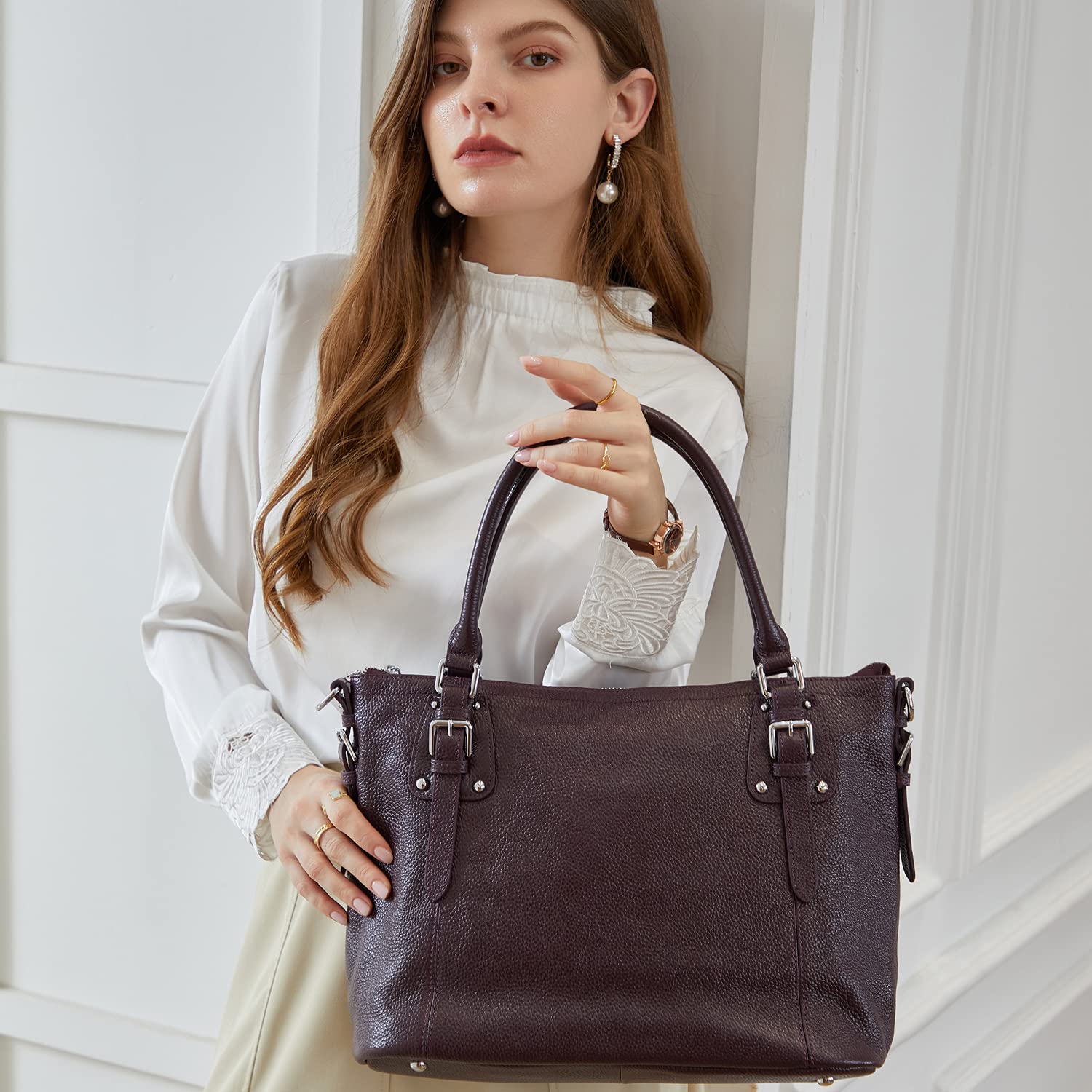 Genuine Leather Women's Tote Shoulder Bag
