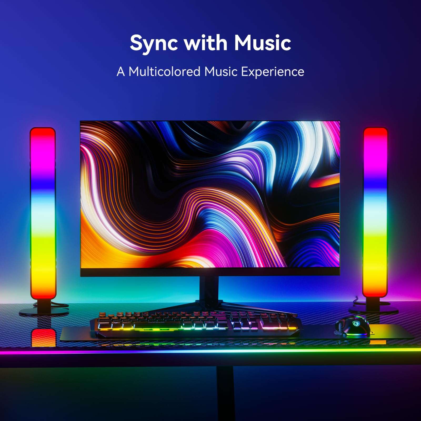 SyncGlow RGB LED Light Bar with Remote & Modes - Gaming Accessories by Handbags Specialist Headquarter | Available at Handbags Specialist Headquarter