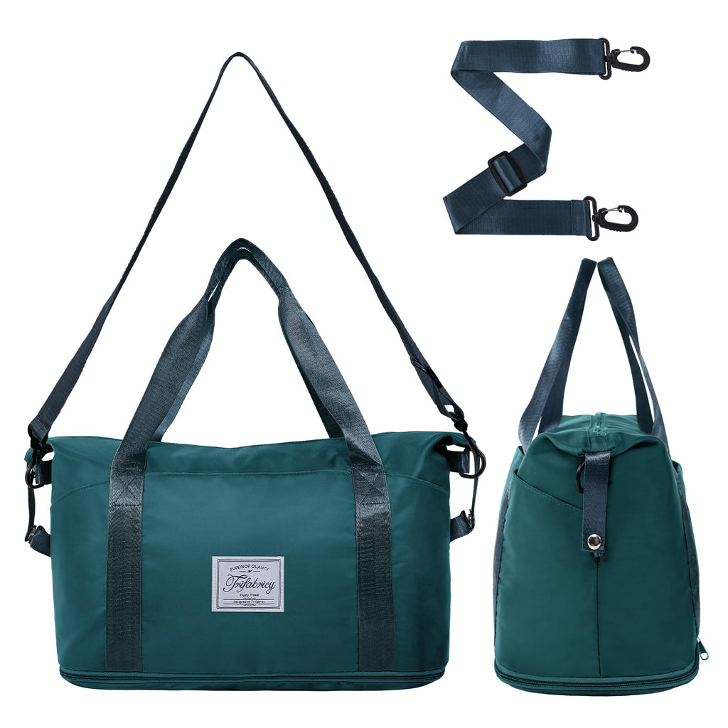 Pink Expandable Travel Duffel with Wet Pocket -  by Handbags Specialist Headquarter | Available at Handbags Specialist Headquarter