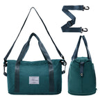 Pink Expandable Travel Duffel with Wet Pocket -  by Handbags Specialist Headquarter | Available at Handbags Specialist Headquarter