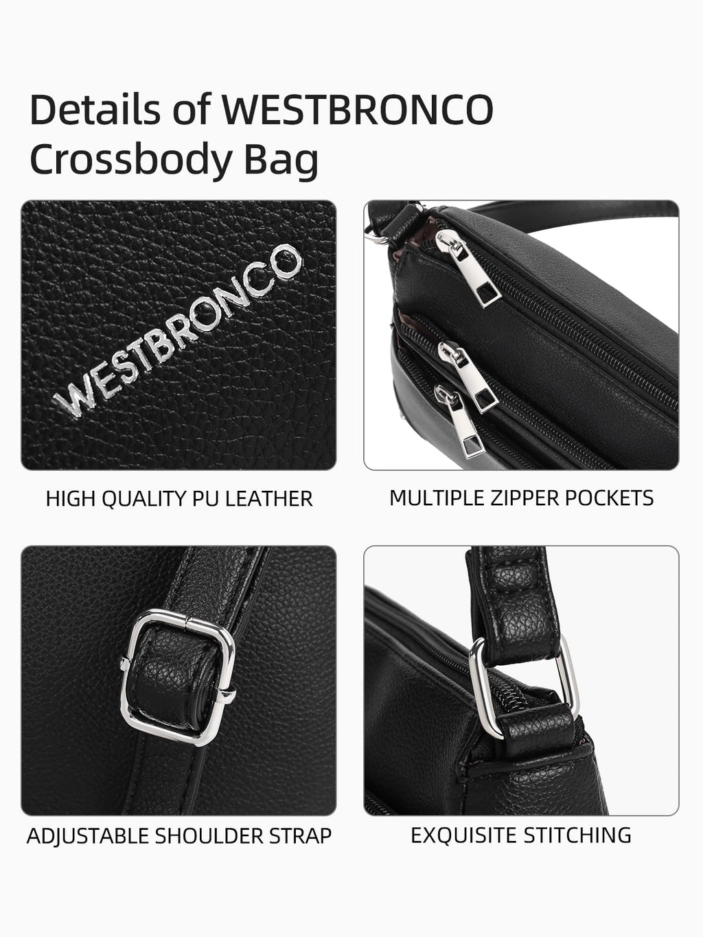 WestBronco ZipSatchel: Women's Medium Crossbody Bag - Handbags by Handbags Specialist Headquarter | Available at Handbags Specialist Headquarter