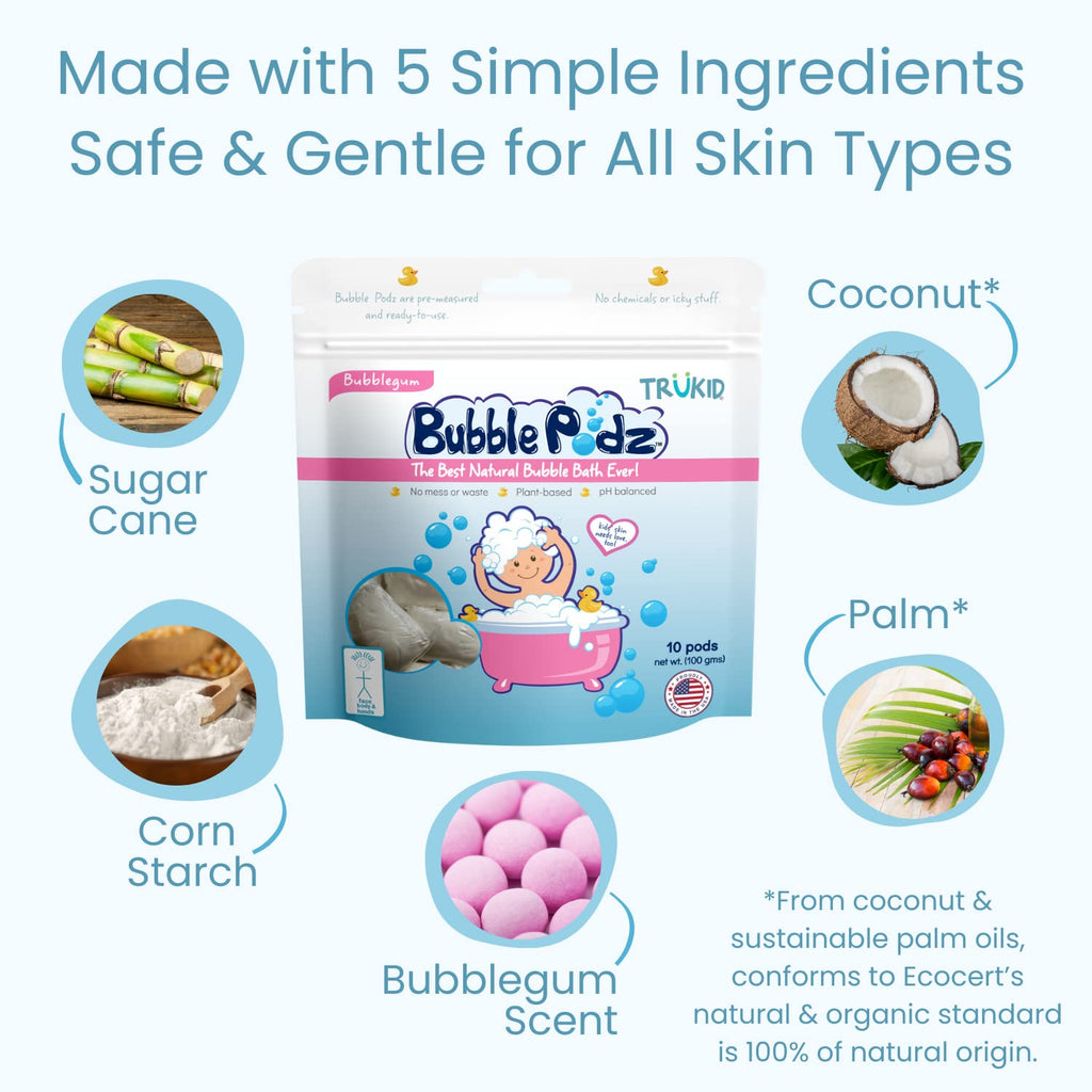 TruKid Bubble Podz: Gentle Lavender Bath Bombs - Baby Products by Handbags Specialist Headquarter | Available at Handbags Specialist Headquarter
