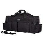 K-Cliffs Heavy Duty Tactical Range Duffel Quality Gear Travel Sports Gym Equipment Bag Military Molle Lockable Zippers with US Flag Patch 27 Inch Black – ##variant## 