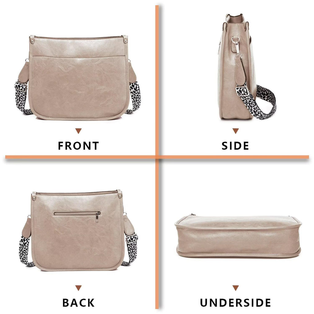 AUYOCO Chic Vegan Leather Crossbody Bag with Strap -  by Handbags Specialist Headquarter | Available at Handbags Specialist Headquarter