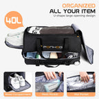 TravelWheels Duffel: Large Waterproof Wheeled Bag -  by Handbags Specialist Headquarter | Available at Handbags Specialist Headquarter