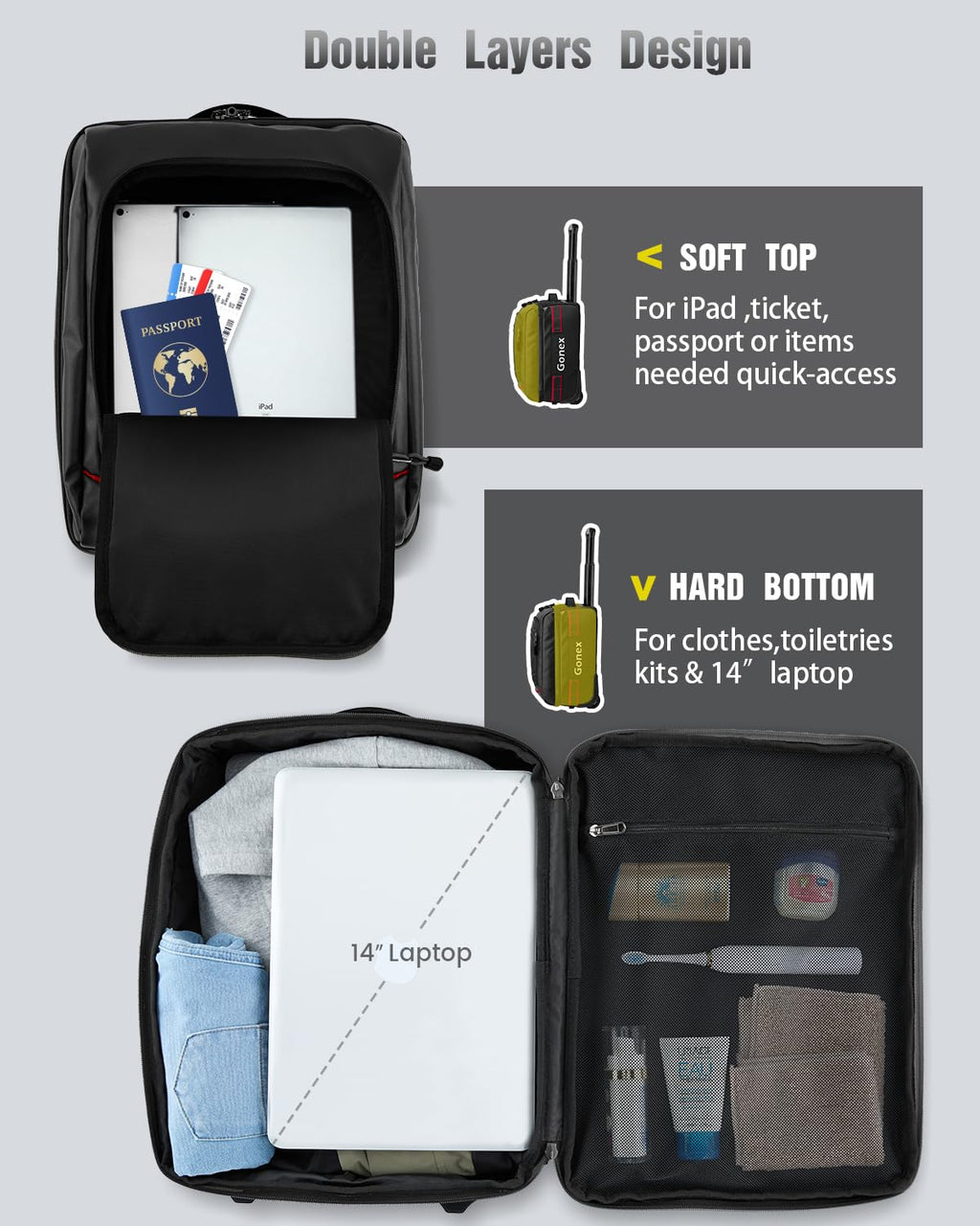 Gonex 70L Wheeled Duffle - Olive Green Travel Bag -  by Handbags Specialist Headquarter | Available at Handbags Specialist Headquarter