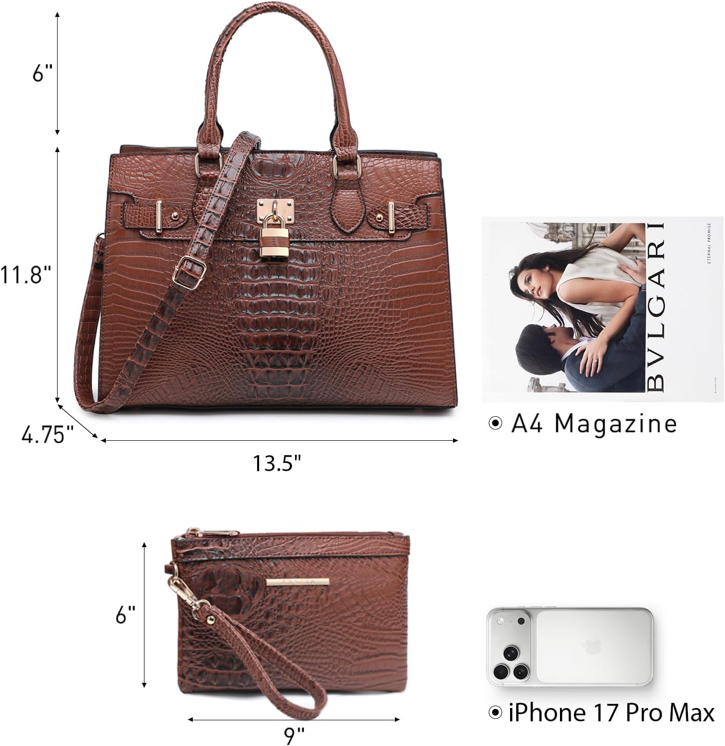 Dasein Women's Handbags & Purses Set