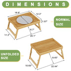 Artmeer Bamboo Foldable Bed & Laptop Tray - 2 Pack - Decor by Handbags Specialist Headquarter | Available at Handbags Specialist Headquarter