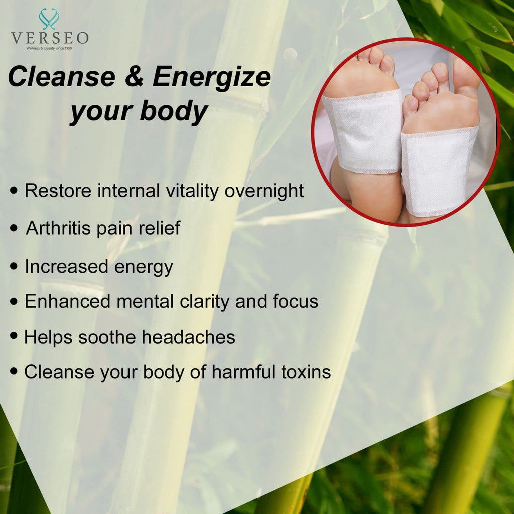 Verseo Energizing Tourmaline Foot Pads (30 Pack) - Health Care by Handbags Specialist Headquarter | Available at Handbags Specialist Headquarter